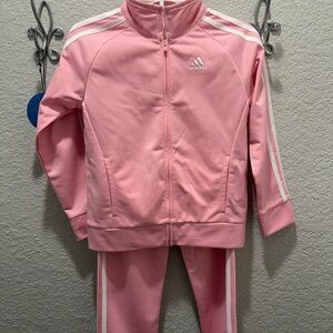 Adidas pink girls jump suit 6X